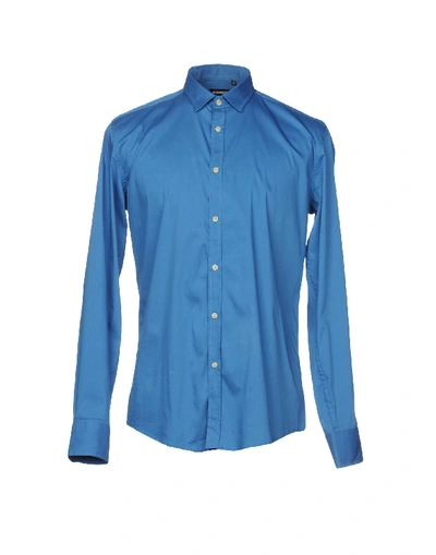 Shop Antony Morato Solid Color Shirt In Blue