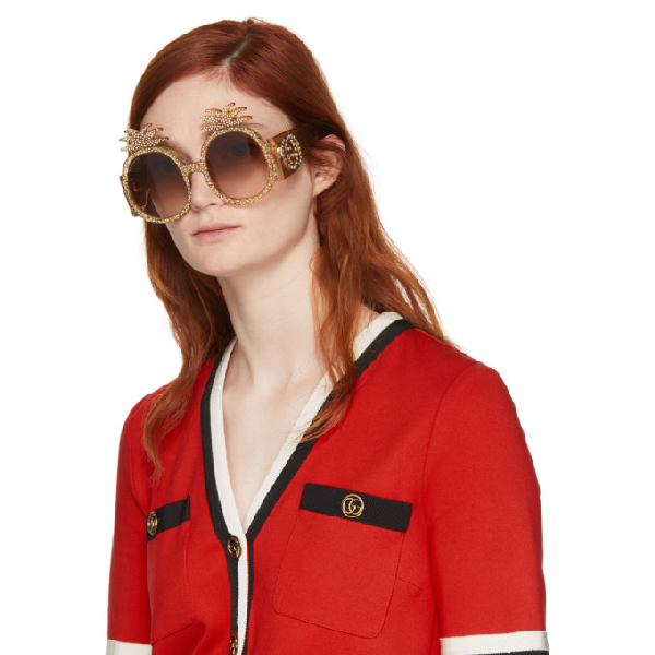 gucci ananas sunglasses