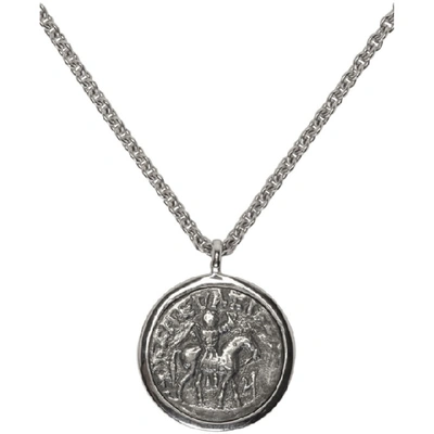 Shop Tom Wood Silver Coin Pendant Necklace