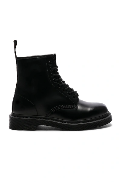 Dr. Martens' Black Eight-eye 1460 Mono Boots In Black Mono