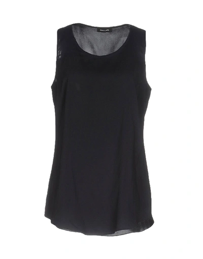 Shop Anneclaire Tops In Dark Blue