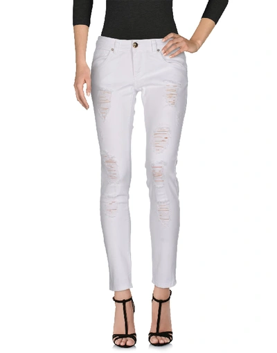 Shop Aniye By Woman Jeans White Size 30 Cotton, Elastane