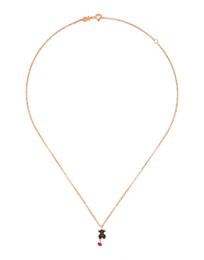 Shop Tous Necklaces In Copper