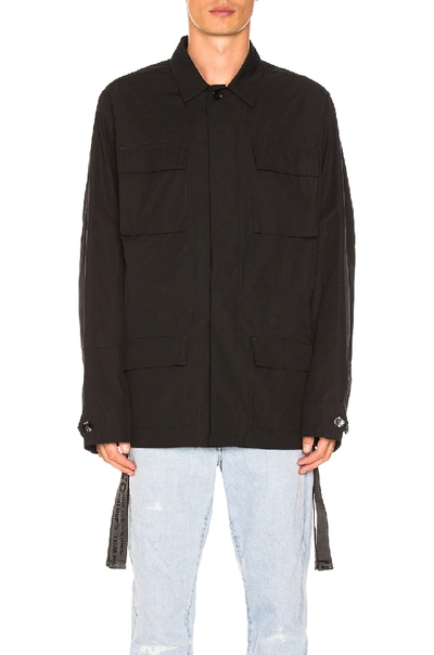 Shop Off-white Firetape Field Jacket In Black