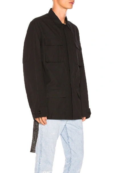 Shop Off-white Firetape Field Jacket In Black