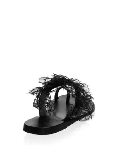 Shop Ancient Greek Sandals Thalia Lace Sandals In Black