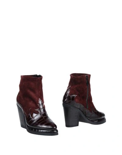 Shop Purified Ankle Boot In Maroon