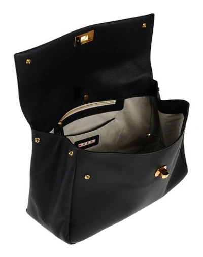 Shop Marni Handbag In Steel Grey