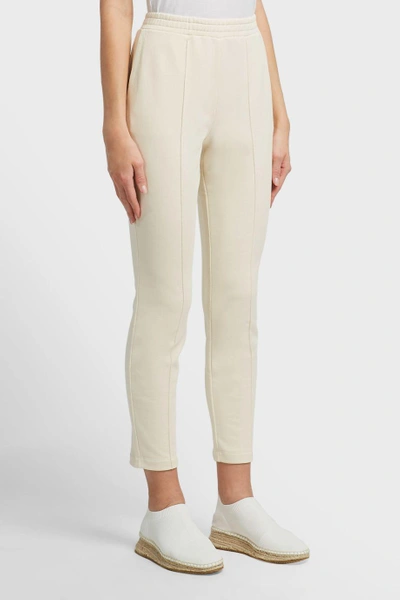 Alexander Wang T French Terry Pintuck Pleat Pants In Ivory