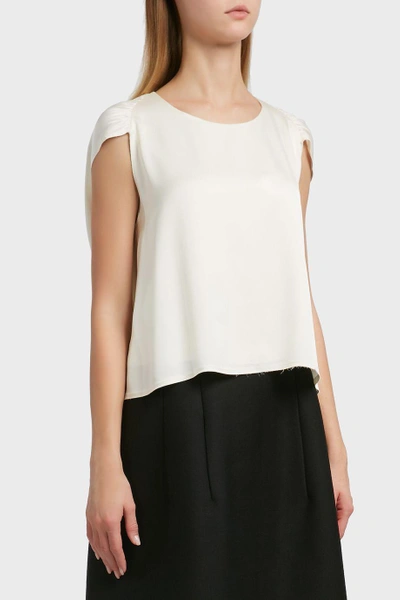 Shop The Row Ada High-low Silk Top In White