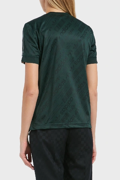 Shop Adidas Originals By Alexander Wang Soccer Jersey T-shirt In Green