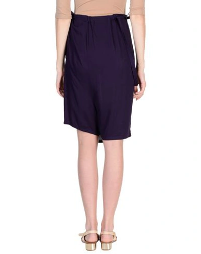 Shop Ann Demeulemeester Knee Length Skirt In Dark Purple