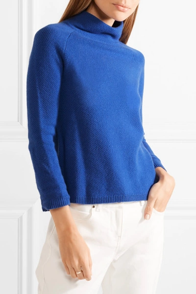 Shop Max Mara Osvaldo Cashmere Turtleneck Sweater In Bright Blue