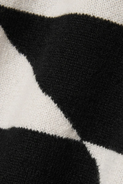 Shop Tomas Maier Striped Cashmere Sweater In Black