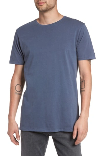 Shop Zanerobe Flintlock Stripe T-shirt In Pigment Blue Grey