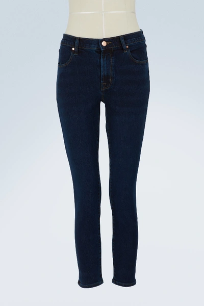 Shop J Brand Alana High-waisted Jeans In Throne