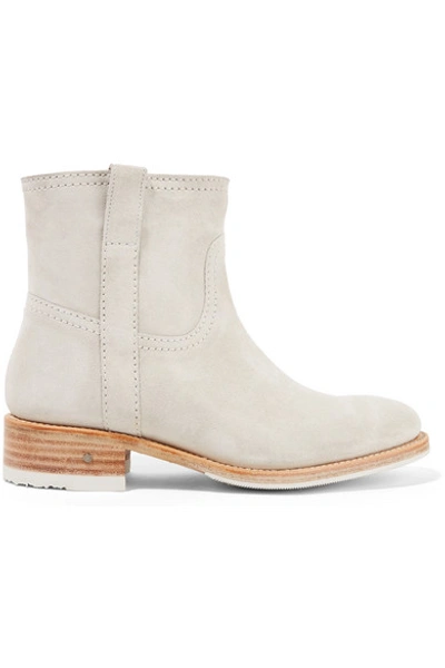 Shop Laurence Dacade Rindy Suede Ankle Boots In Light Gray