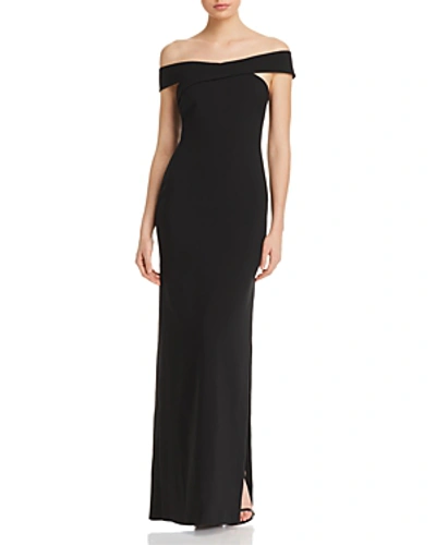 Shop Likely Darrah Off-the-shoulder Gown In Black