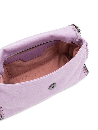 Shop Stella Mccartney Shaggy Deer Falabella Shoulder Bag - Pink
