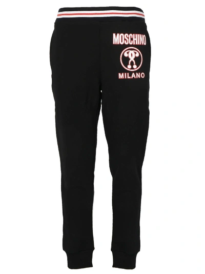 Shop Moschino Pants In Black Red
