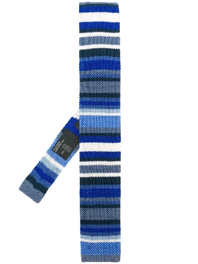 Shop Etro Stripe Knitted Tie