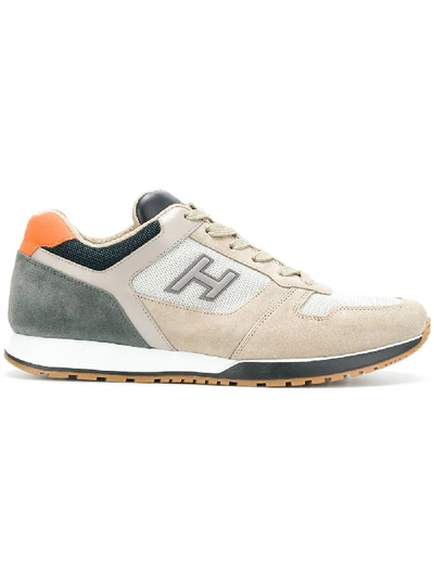 Shop Hogan Panelled Sneakers
