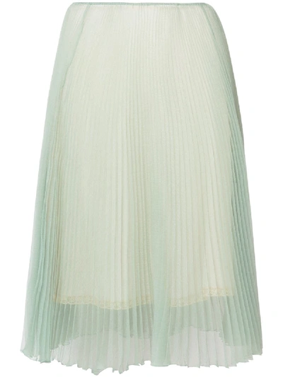 flared pleated skirt