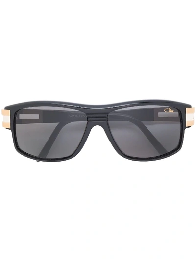 Shop Cazal Rectangle Frame Sunglasses - Black