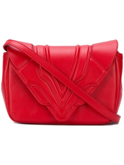 Shop Elena Ghisellini Panelled Flap Handbag