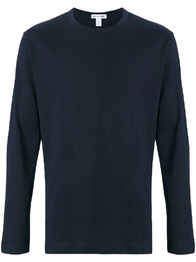 Shop Comme Des Garçons Shirt Longsleeved T-shirt In Blue
