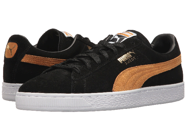 puma suede classic black and gold