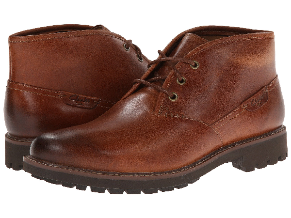 clarks mens casual montacute duke leather boots lace ups