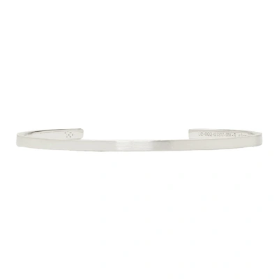 Shop Le Gramme Silver Brushed 'le 7 Grammes' Bracelet