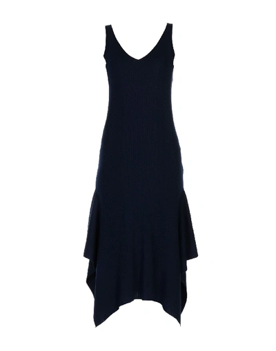 Shop Alexander Wang T Midi Dress In Dark Blue