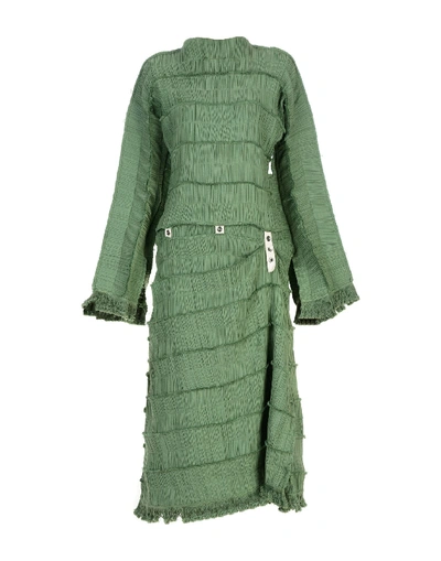 Shop Loewe 3/4 Length Dress In Green