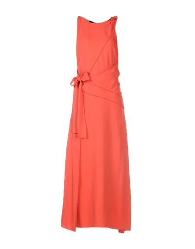 Shop Proenza Schouler Midi Dress In Red