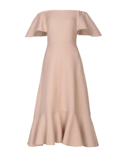 Shop Valentino Knee-length Dress In Pale Pink