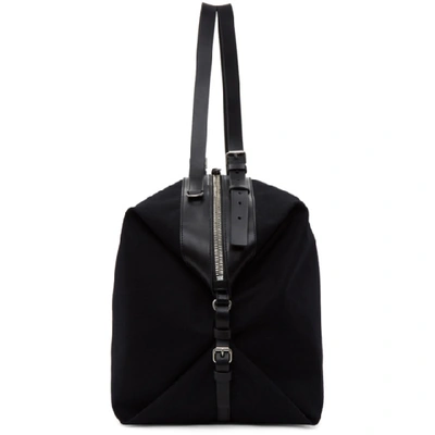 Shop Saint Laurent Black Large Id Duffle Bag In 1000 Black