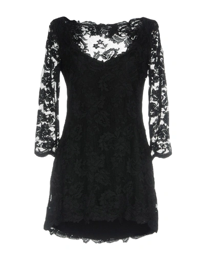 Shop Olvi's Short Dress In Black