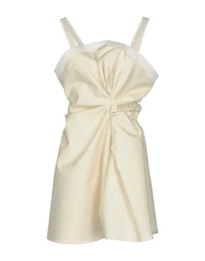 Shop Jacquemus Short Dress In Ivory