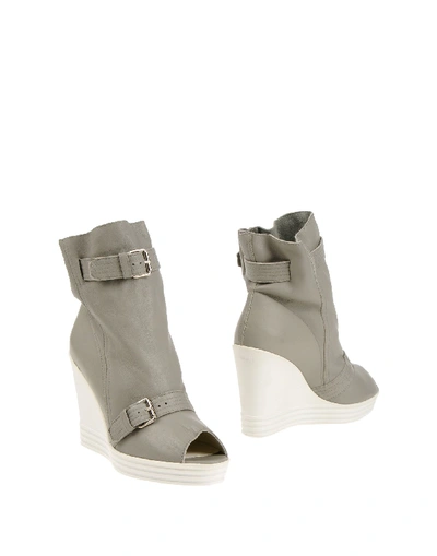 Shop Hogan Rebel Ankle Boot In Grey