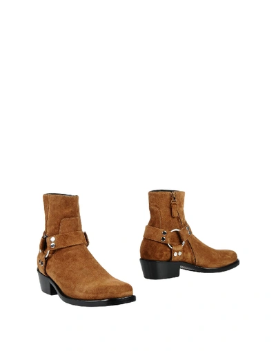 Shop Balenciaga Ankle Boots In Brown