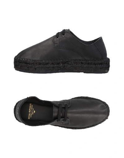 Shop Royal Republiq Laced Shoes In Black
