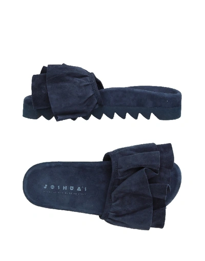 Shop Joshua Sanders Joshua*s Sandals In Dark Blue