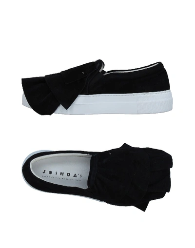 Joshua Sanders Ruched Slip-on Sneakers  In Black