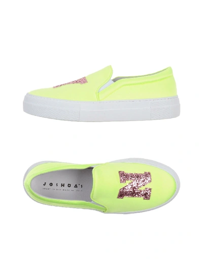 Shop Joshua Sanders Joshua*s Sneakers In Acid Green