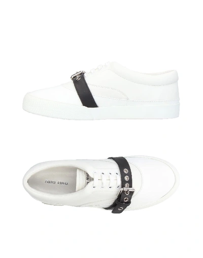 Shop Miu Miu Sneakers In White