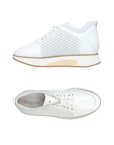 Shop Alberto Guardiani Trainers In White