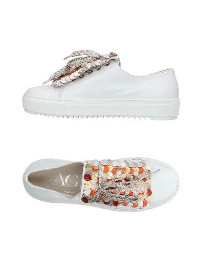 Shop Agl Attilio Giusti Leombruni Sneakers In White