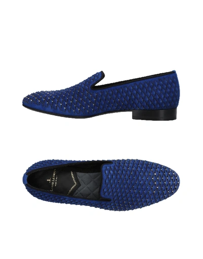 Shop Louis Leeman Loafers In Blue